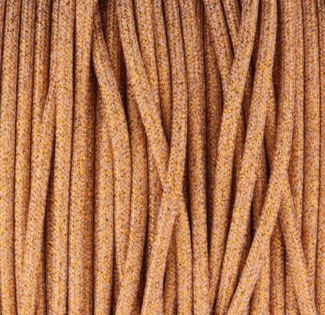 Paracord in Farbe Glitzer Sparkling Peach – geeignet für handgefertigte Hundeleinen und Halsbänder