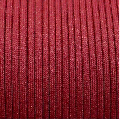 Paracord in Farbe Glitzer Pomegranate – geeignet für handgefertigte Hundeleinen und Halsbänder