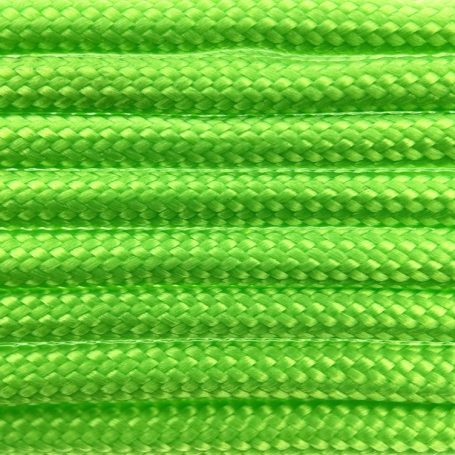 Paracord in Farbe Ultra Neon Grün – geeignet für handgefertigte Hundeleinen und Halsbänder
