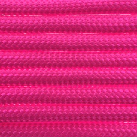 Paracord in Farbe Ultra Neon Pink – geeignet für handgefertigte Hundeleinen und Halsbänder